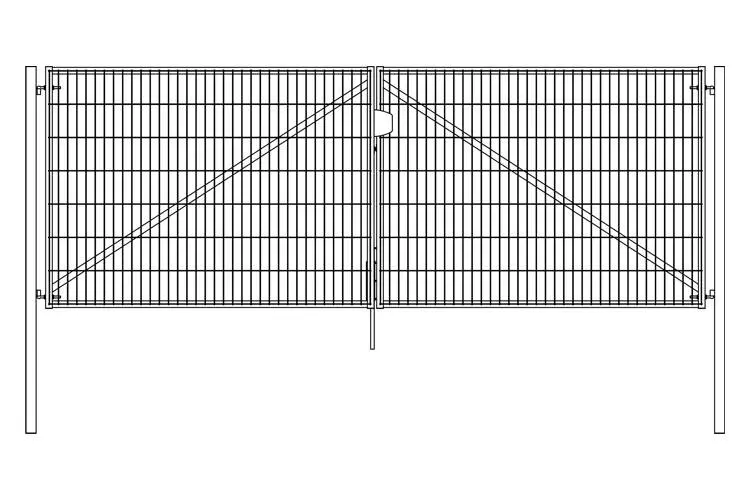 Ворота Light NoLock 2,03х4,0 RAL 6005